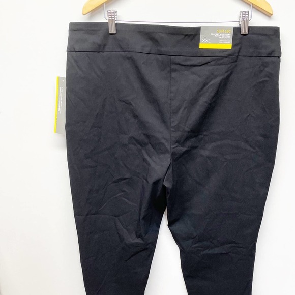 JM Collection Slim Leg Black Pants XXL Short - Picture 7 of 15